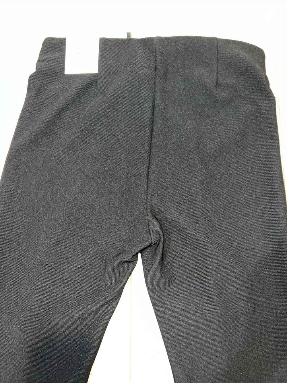 Zara Black High-Waisted Ribbed Flare Leggings with Front Split-hems - Picture 14 of 15